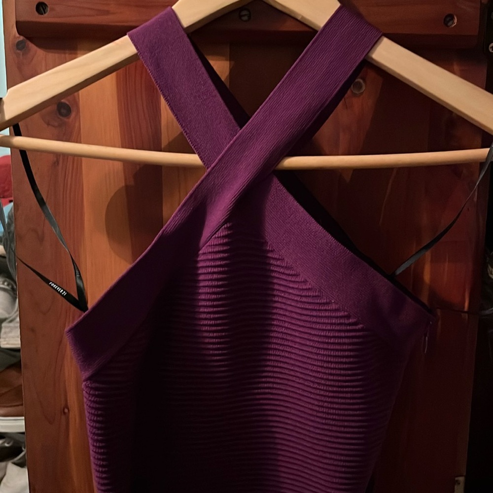 Purple bodycon dress